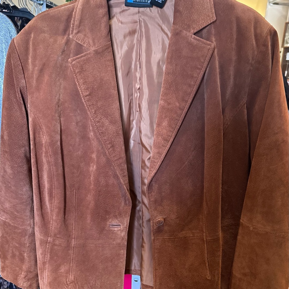 Brown Suede Blazer